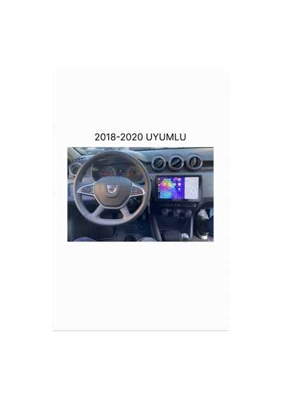 Snp Serisi Dacia Duster 2018-2020 Uyumlu Kablosuz Carplay & Android Auto Destekli 4-64 Gb Android Multimedya Sistemi + Geri Görüş Kamerası  9"