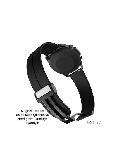 Huawei Watch Gt3 / Gt3 Pro / Gt4 / Gt5 / Gt5 Pro / Gt6 / Gt6 Pro 46mm Kordon Lansman Magnet Tokalı