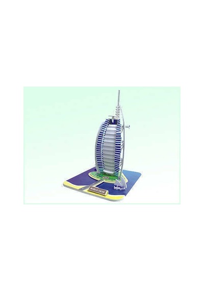 Dubai Hatırası Maket Burç El Arap Dubai 3D Puzzle 3 Boyutlu Burj