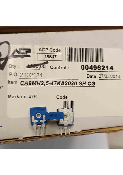Ca9mh2,5-47ka2020 Sh Cg 47k Acp Trimpot 50 Adet