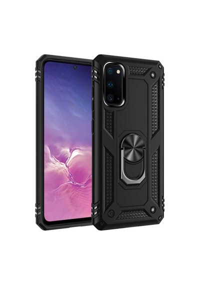 Galaxy S20 Kılıf Zore Vega Kapak Siyah