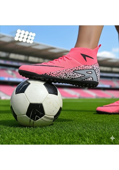 Twingo Air Laliga Çoraplı Krampon Halı Saha Dişsiz Yeni Ayakkabı Modelleri Pembe