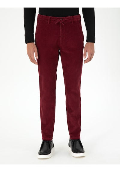 Pierre Cardin Erkek Bordo Pantolon Kanvas-chino 50295927-vr014 Bordo