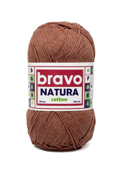 Natura %100 Koton İplik 100 Gram 200 Metre Renk Kodu:506 Tarçın