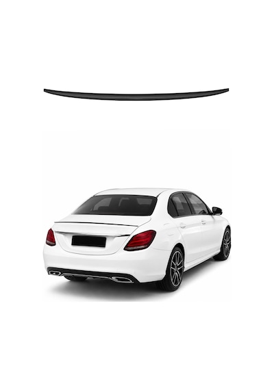 Mercedes C W205 2014-2020 Arası Uyumlu Araca Özel Bagaj Spoileri Piano Siyah 1 Parça
