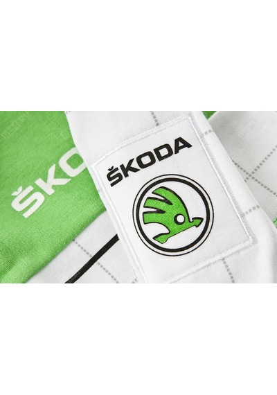 31113- Skoda Motorsport Çocuk Tulumu Beyaz, Yeşil Beyaz - Yeşil