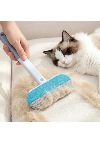 4 Ü 1 Arada Tüy Toplayıcı Kedi Köpek Tüy Temizleyici Fırça, Koltuk Halı Tüy Alıcı Çok Fonksiyonlu Fırça