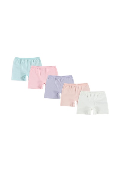 Civil Girls Basic 2-12 Yaş Kız Çocuk 5'li Boxer Çok Renkli