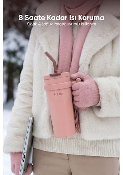 Fressi Calora Termos Paslanmaz Çelik 950 Ml Fr-t956 Pembe