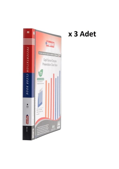 Bigpoint Sunum Dosyası Cepli 40'lı Siyah X 3 Adet Diğer