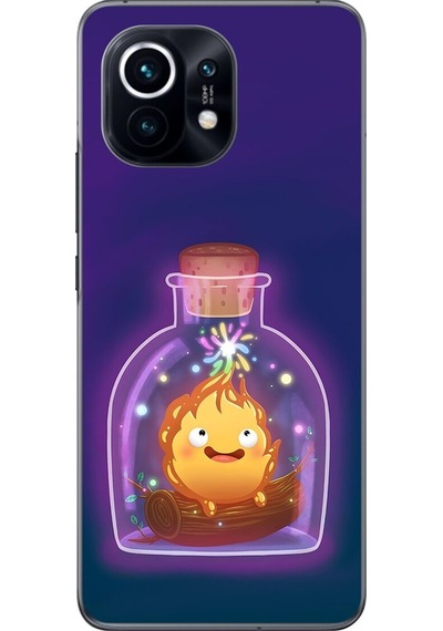 Xiaomi Mi 11 Uyumlu Şeffaf Kılıf Howls Moving Castle 2 Tasarımlı