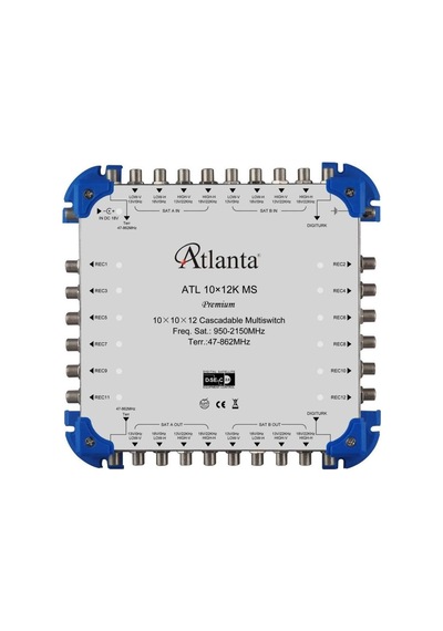 Atlanta 10/12 10x12 Santral Merkezi Sistem Multiswitch Geçişli Kaskatlı / Karasal Aktif