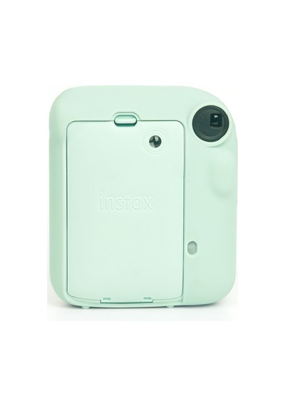 Fujifilm Instax Mini 12 Fotoğraf Makinesi + 10'lu Film + Kıskaçlı Resim Standı + Silikon Kılıf Seti Yeşil