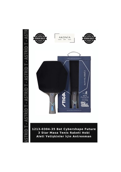 1213-0304-35 Bat Cybershape Future 3 Star Masa Tenis Raketi Hobi Aleti Yetişkinler İçin Antrenman