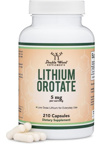 Double Wood Lithium Orotate 5 Mg Cognition And Brain Health 210 Caps Aromasız
