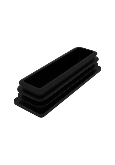 Cateksss 40x120 Mm Profil İçin Kademeli İçe Geçme Profil Tapası, Profil Kapak, Profil Tapa Siyah - 46 Lı Paket