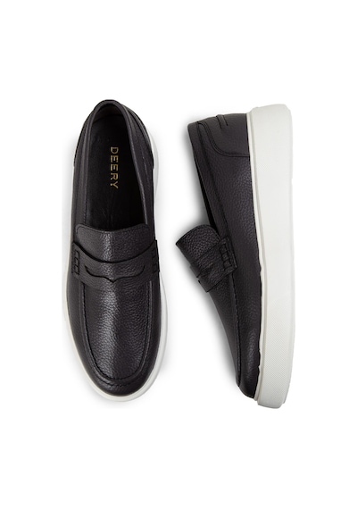 Deery Hakiki Deri Gri Erkek Loafer Ayakkabı - 01964mgrıe01 Gri