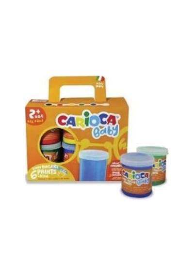 Carioca Bebek Parmak Boyası 6 Lı 6x80 Süper Yıkanabilir Çok Renkli