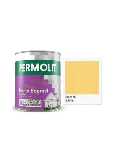 Permolit Enamel Sentetik Yağlı Boya Krem 0.75 Lt. 0.75 L