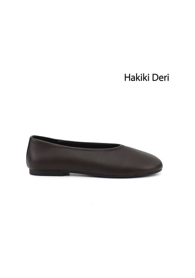 Gönderir Kadın Kahverengi Hakiki Deri Babet Ddza88035841