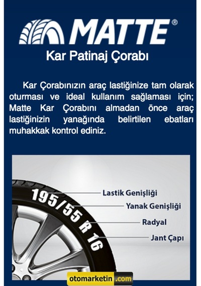 Matte Active Oto Kar Çorabı Large