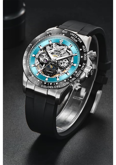 Kronen&söhne Skymarine Skeleton Mekanik Otomatik Erkek Kol Saati Gümüş