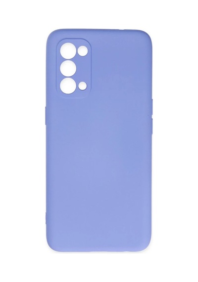 Oppo Reno 5 Uyumlu Kılıf Nano İçi Kadife Silikon - Lila
