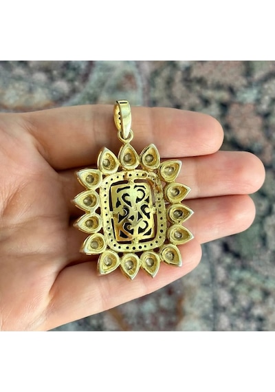 Allahverdi Türkmen Zümrüt Elmas Kolye Ucu 099