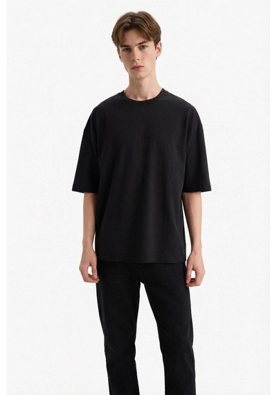 Defacto Nefes Alabilen Loose Fit Tişört F8674ax26spbk81 Siyah-bk81