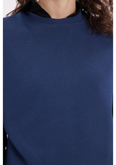 Tudors Kadın Oversize Geniş Kesim Pamuklu Bisiklet Yaka Lacivert Sweatshirt-39926 Lacivert Tudors Kadın Oversize Geniş Kesim Pamuklu Bisiklet Yaka Lacivert Sweatshirt-39926 Lacivert