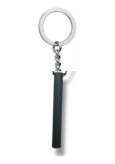 Dark Core Füme Renk Silindir Figürlü Unisex Metal Anahtarlık