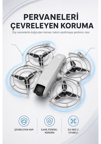 Neo 2 Pervane Koruyucu 1 Çift Klipsli Drone Pervane Koruma Aparatı