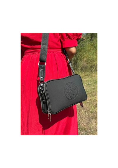 Just Polo Kadın Yeni Sezon Gofraj Baskılı Omuz Çantası 232053mh Siyah 09004648