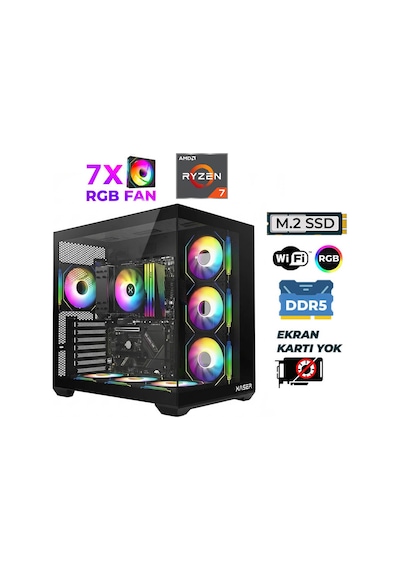 Xaser Raze X30 R7-7700 16 GB 512 GB SSD Masaüstü Oyuncu Bilgisayarı