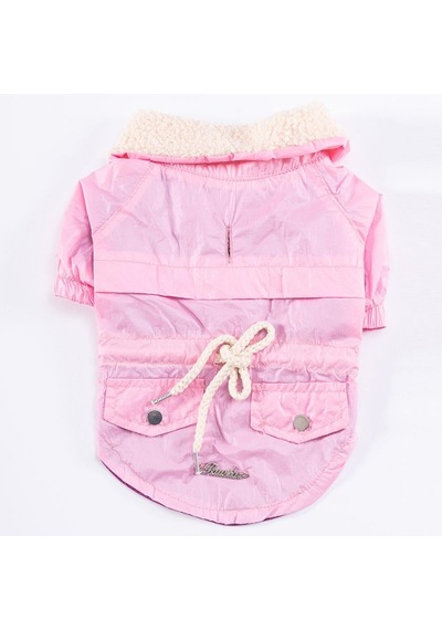 Pawstar Pink Brillante Su İtici Küçük Irk Köpek Yağmurluğu