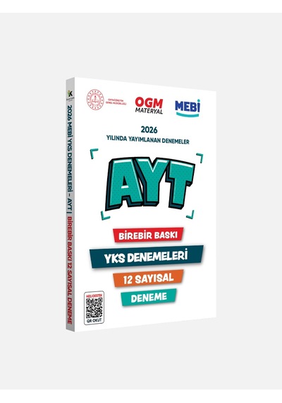 2026 YKS - AYT MEBİ OGM EŞİT AĞIRLIK Güncel Seri  Online Deneme 12li SET BASKI ÜCRETİ