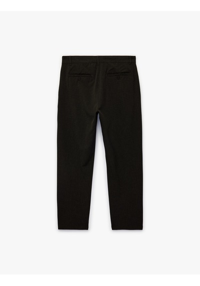 Koton Regular Fit Düğmeli Cepli Viskon Karışımlı Kumaş Pantolon Kahverengi 6sam40048hw Kahve