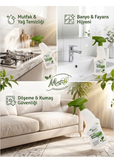 Bitkisel İçerikli Genel Temizleyici 750 Ml - %100 Vegan Çok Amaçlı Sprey Temizlik Sıvısı