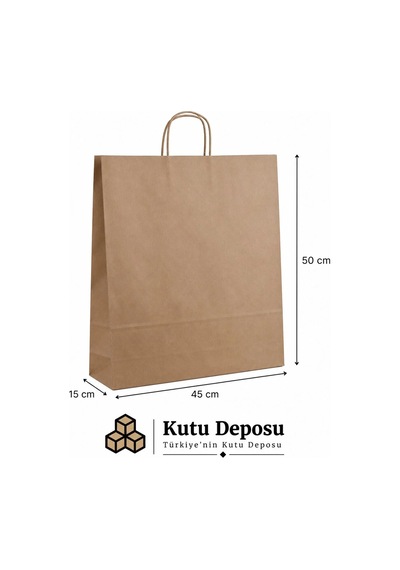 45x50x15 Cm Kraft Renk Poşet 25 Adet