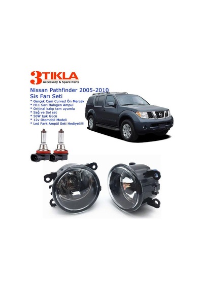 Nissan Pathfinder 2005-2010 Sis Farı Set Oem: 8200074008