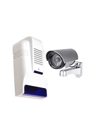 Caydırıcı Sahte Kamera Destekli Dummy Alarm Sireni - Sahte Alarm Kutusu - Sahte Kamera