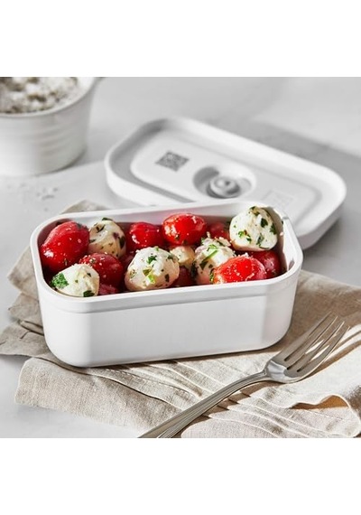 Fresh & Save Vakumlu Yemek Taşıma Kabı, S, Plastik, Beyaz-gri Bakır