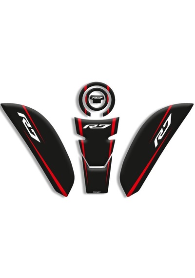 Yamaha R6 Tank Pad Set 2021/2024 Uyumlu 01 Çok Renkli