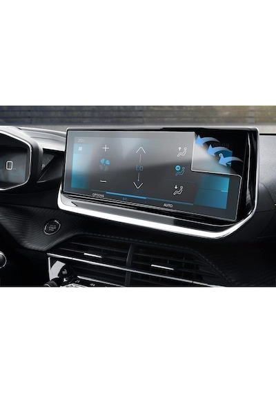 Peugeot 2008 10 İnç Ekran Koruyucu Multimedya Şeffaf Nano