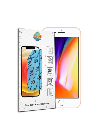 Apple Uyumlu   iPhone 8 Nano Ekran Koruyucu Kırılmaz Esnek Cam
