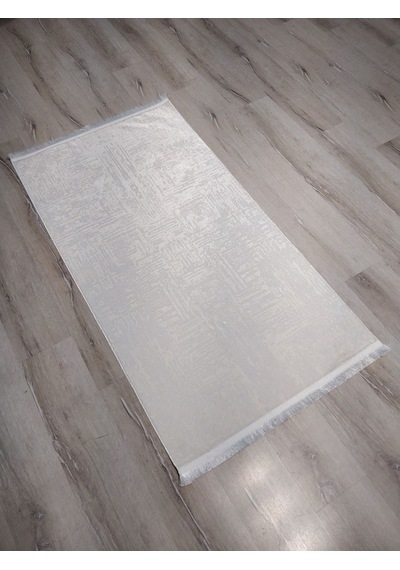Eko Halı Sateen St08 Beyaz Ince Halı 80X150 Cm