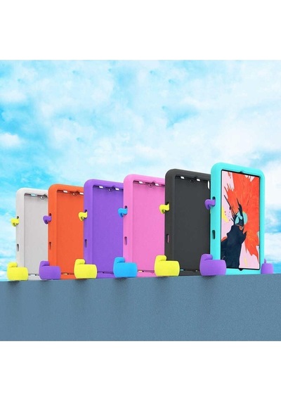 Apple Uyumlu iPad 10.2" 2021 9.nesil Fuchsia Eva Boxer Yumuşak Kılıf Korumalı Kapak