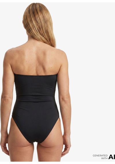 Calvin Klein Strapless One Piece Kadın Siyah Mayo-15924