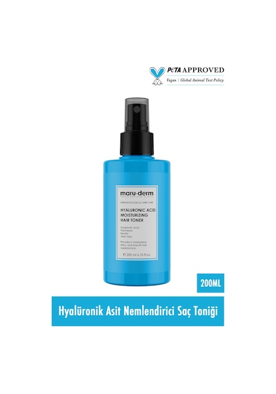 Maruderm Hyalüronik Asit Nemlendirici Saç Bakım Toniği 200 Ml Tüm Saç Tipleri Vegan