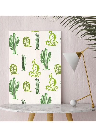 Bk Gift Kaktüs Tasarımlı Kanvas Tablo 30x50cm-18